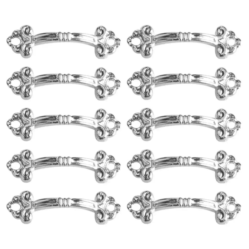 10PCS Antique Drawer Handle Cabinet Pulls Handle Jewelry Box Small Kitchen Cupboard Knob Furniture Drawer Hardware Accessories