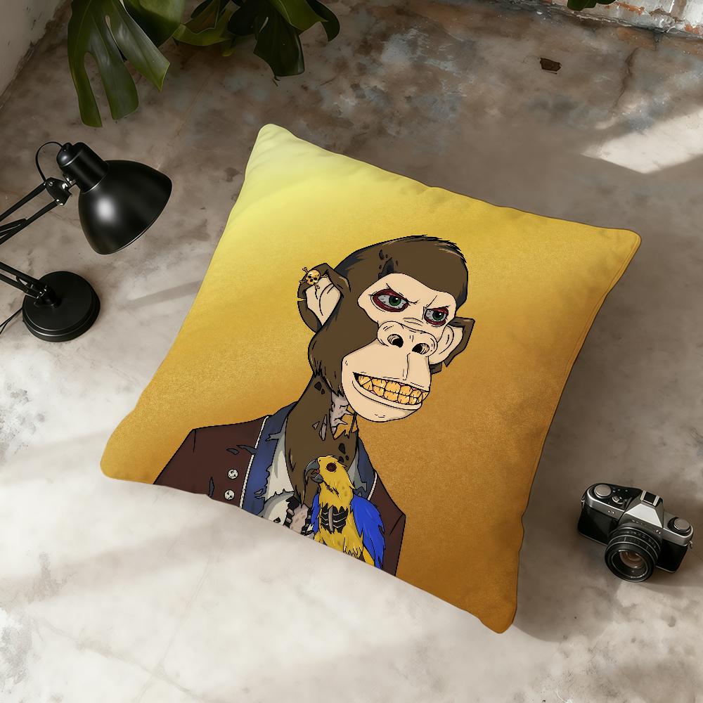 Cool N-NFT Monkey Cushion Cover Home Office Convenient Nordic Simplicity Hit With Zipper Cushion Cover