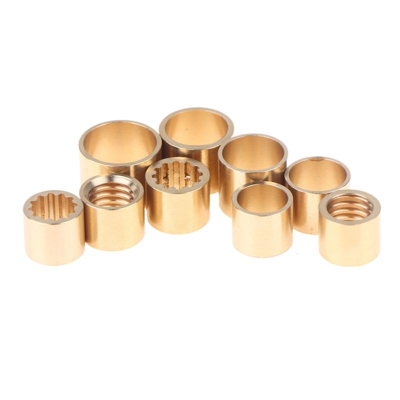 10 Stück DIY Snooker Billard Kupfer Messing Pool Queue Ferrule Reparatur Zubehör 9mm 10mm 11mm 12mm 13mm Messing Zubehör