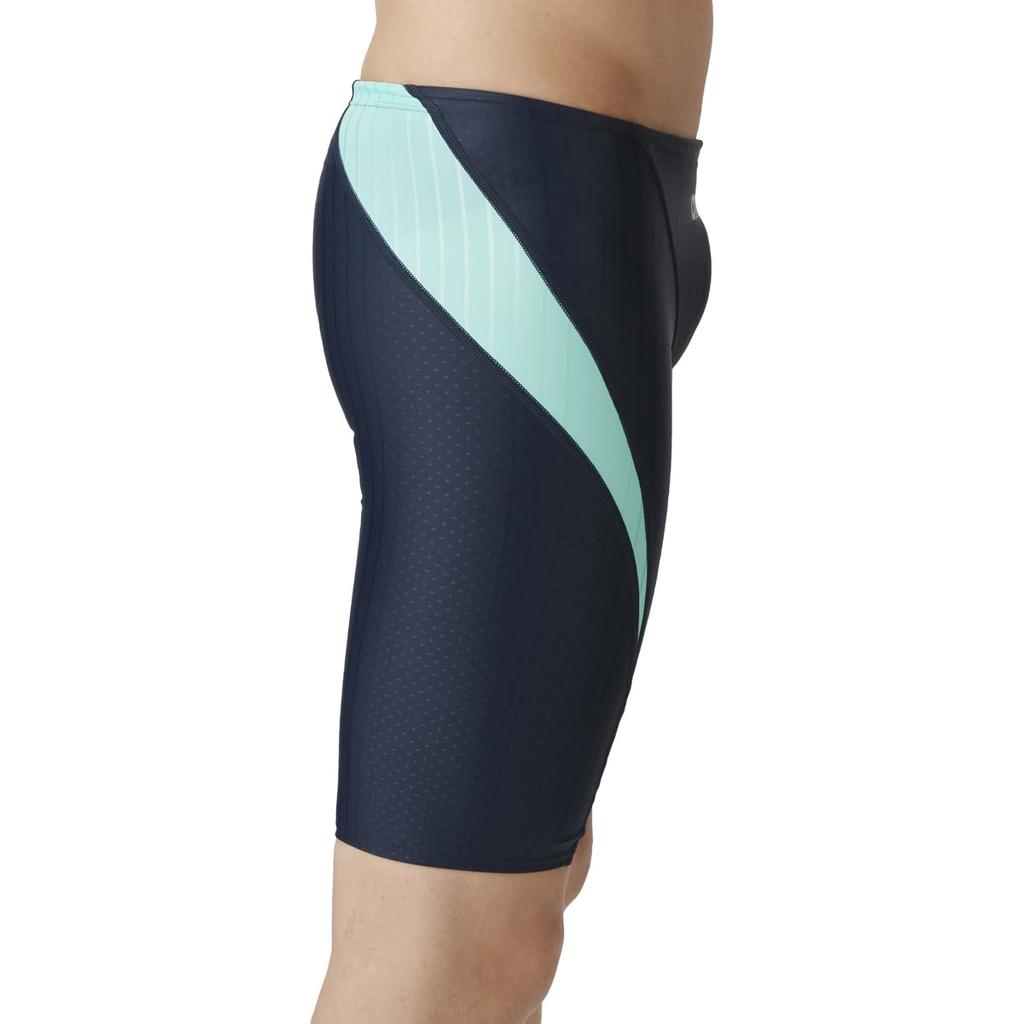 Swimsuit Racing Spats Navy X Mint M [Arena] (Half Leg) Men's (NYMT)