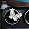 Butterfly and Flower Car Fragrance Perfume Car Air Vent Decoration Flower Ornament for Girls Car Interior Decoration Diffuser Stone