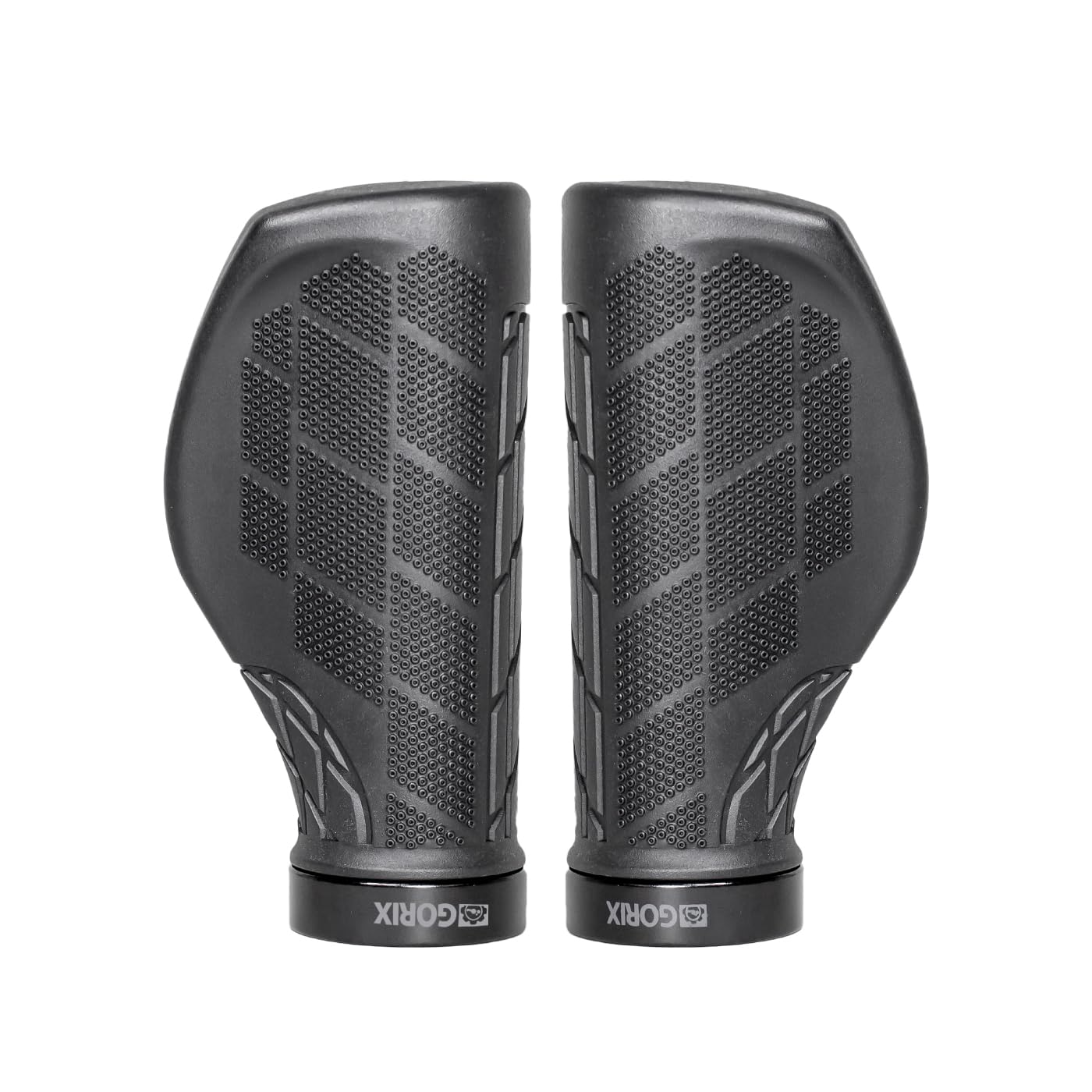 

GORIX Bicycle Grips for Cross Bikes and MTB Handlebar Grips (GXQ WING) Black, Shock-Absorbing, Non-Slip (100x100mm) чёрный