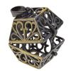 Hollow Magic Box Pendant DIY Necklace Accessories Copper Charms for Decor