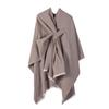 European & American Solid Color Imitation Cashmere Shawl Cape - Women's Autumn/Winter Warm Outerwear Scarf