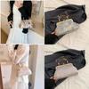 Chic Borsa a Spalla in Seta Elegante e alla Moda Street Fashion Estate 2024 Design Unico