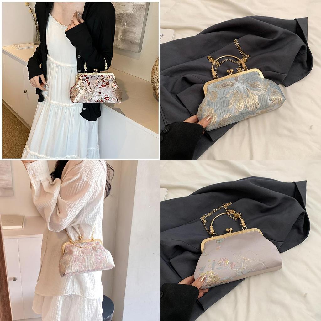 Chic Borsa a Spalla in Seta Elegante e alla Moda Street Fashion Estate 2024 Design Unico