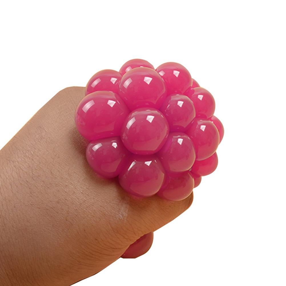 Fancy Squishy Mesh Ball Stress Relief Squeeze Grape Balls Hand Fidget Toy Sensory Fun Toy