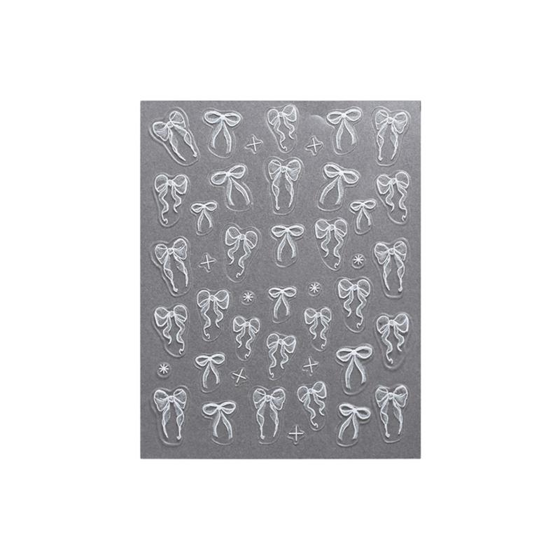 

3D Bowknot Nails Art Stickers Ribbon Bows Nails Decals Adhesive Nail Sticker Nails Art Decoration