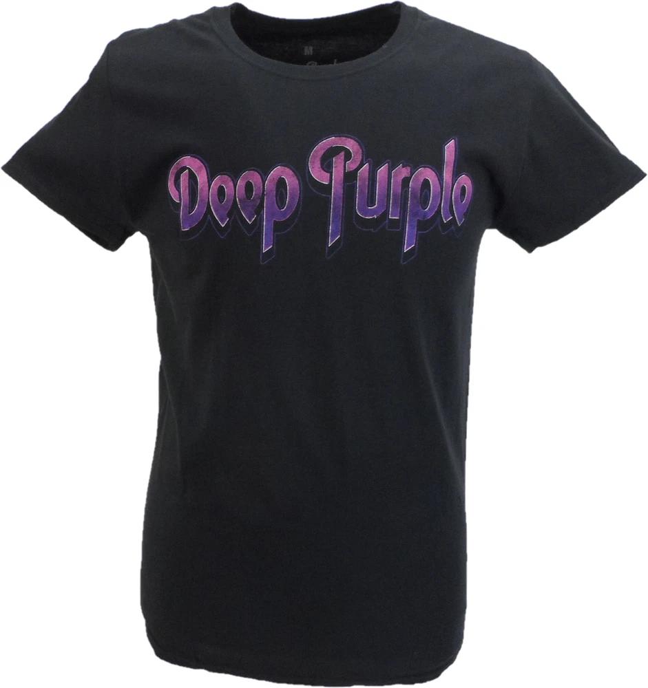 Officially Licensed Unisexs Deep Purple Logo T Shirt S