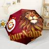 Galatasaray1 Customize Your Name Umbrella Compact Travel Automatic Umbrella Retractable Design with 8-Rib Durability Sturdy Construction