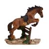 Running Horse Statue Miniature Pony Figurine Resin Simulation Animal Sculpture Home Office Bookshelf Decoration Ornament