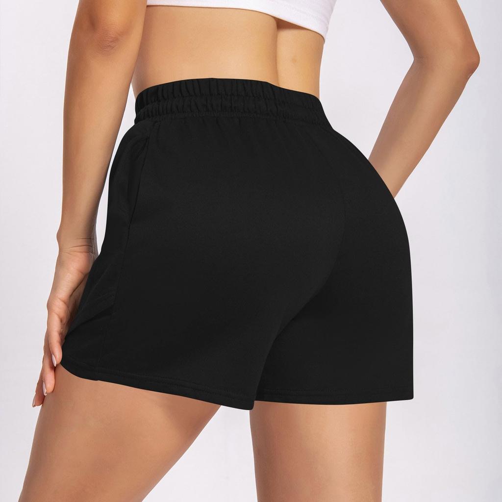 Women’s Drawstring Waist Casual Shorts Soft Fabric Relaxed Fit Elastic Waistband Lightweight Summer Lounge Shorts