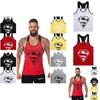 Superman Pattern Mens Sports Vest With Cotton Fabric For Summer Workout And Active Lifestyle