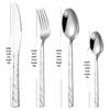 ZISIZ Stone Pattern Steak Cutlery Gift Set