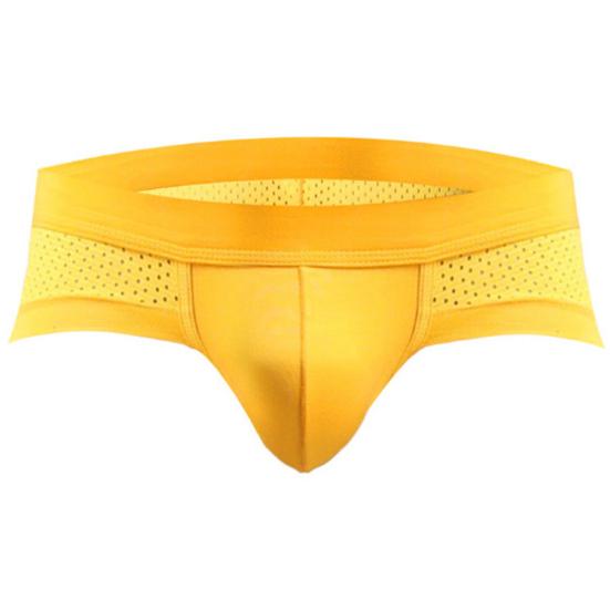 Fashion Men Mesh Breathable Modal Cotton Underwear Shorts Briefs Underpants