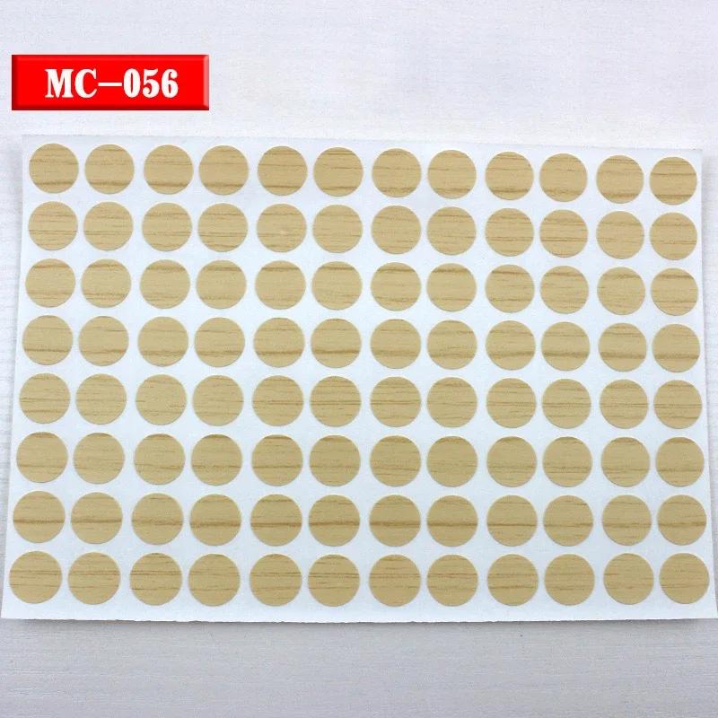 96 Stück 15mm Holzmöbel Selbstklebende Schraubkappe Abdeckung Loch Aufkleber Holzhandwerk Schreibtisch Schrank Schublade Kunst Aufkleber Ornament
