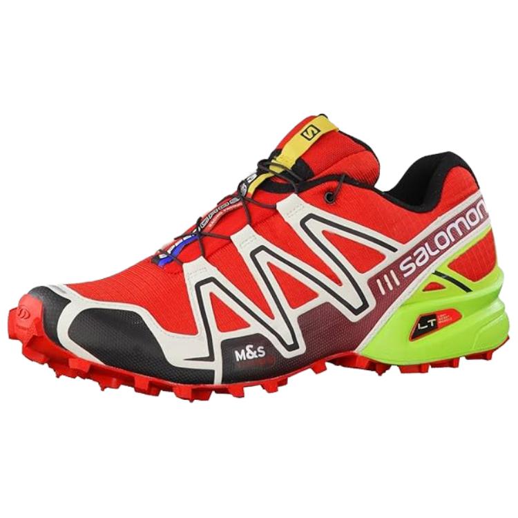 SALOMON Speedcross 3 Comfortable Soft Durable Low-Top Running Shoes Men Sneaker Red 381532