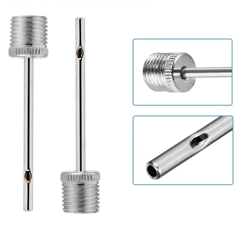 1/5/10 Stück Sportball-Aufblaspumpennadel für Fußball Basketball Soccer Aufblasbarer Luftventil-Adapter Edelstahl-Pumpennadel