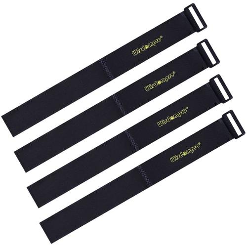 Wisdompro Luggage Securement Straps, Velcro Cable Ties, Non-Stretch, 5cm x 94cm, Set of 4, for Motorcycles, Cars, Outdoor Activities, Futons, and Disa