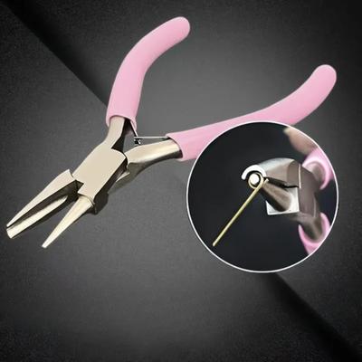 1Pc Mini Draht Wicklung Zangen Halb Nut Halb Runde Nase Werkzeug Zangen DIY Hand Werkzeuge
