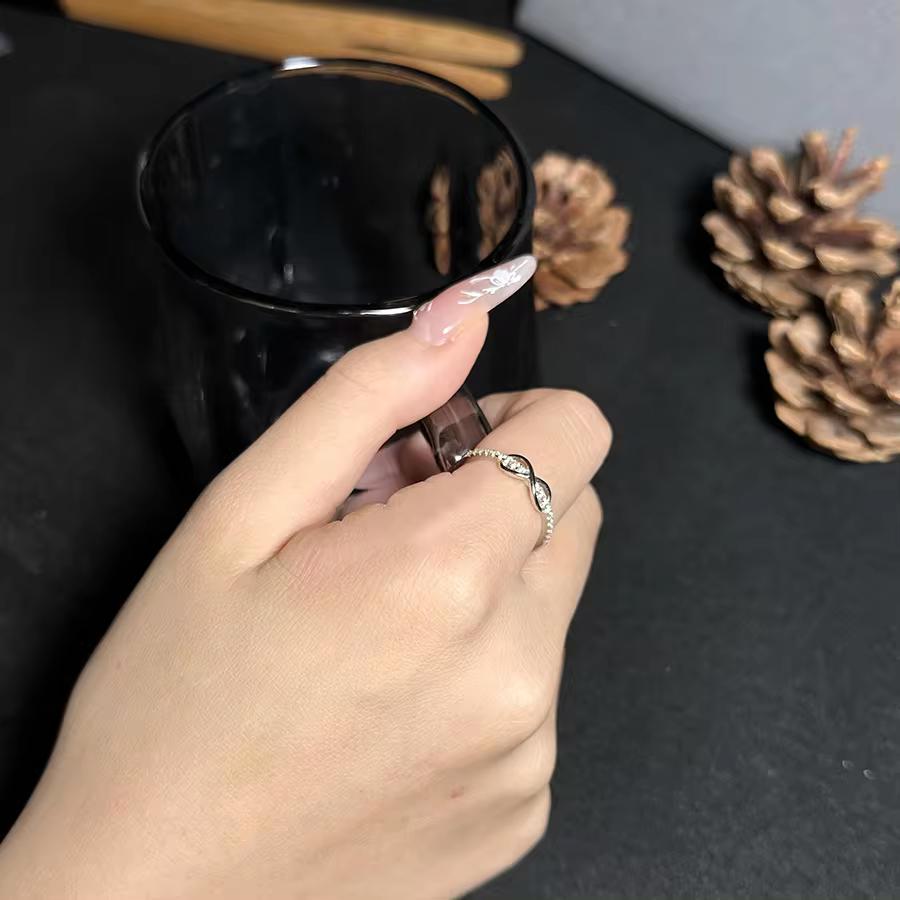 

Кольцо Eternity Moissanite из серебра 925 пробы для женщин, кольцо-крест из стерлингового серебра 925 пробы с муассанитом 6 белый