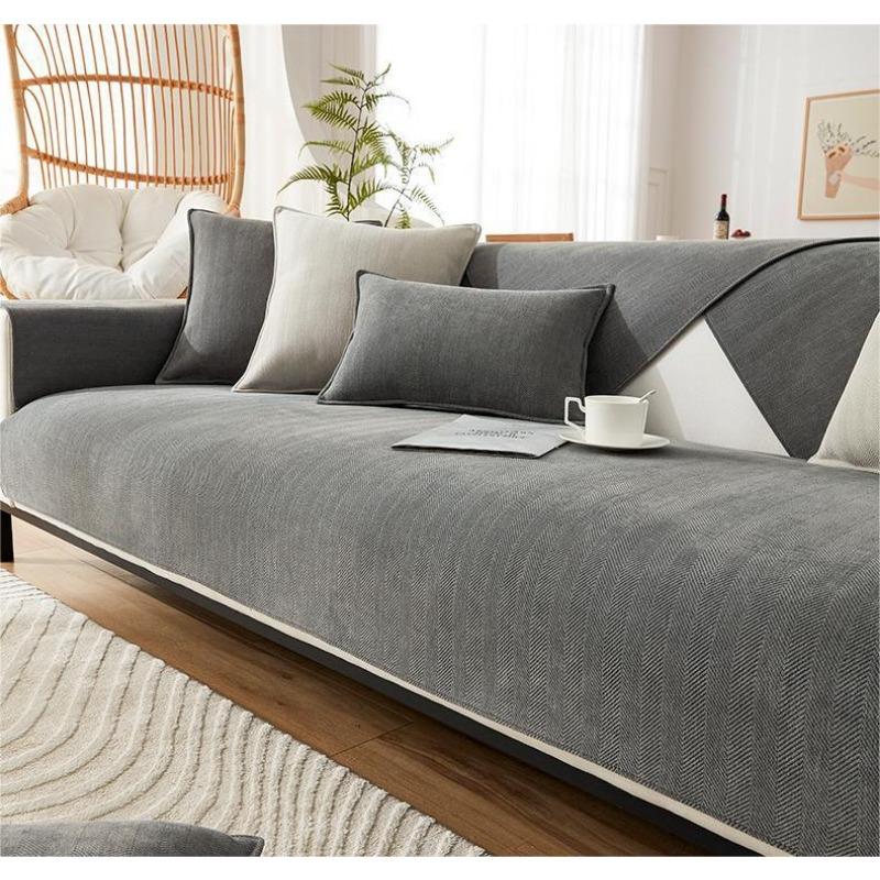 Chenille Light Luxury High-End Sofa Cushion Cushion Cover Cloth Four Seasons Universal Non-Slip All-Inclusive Universal Cover Sofa Cover Slipcover