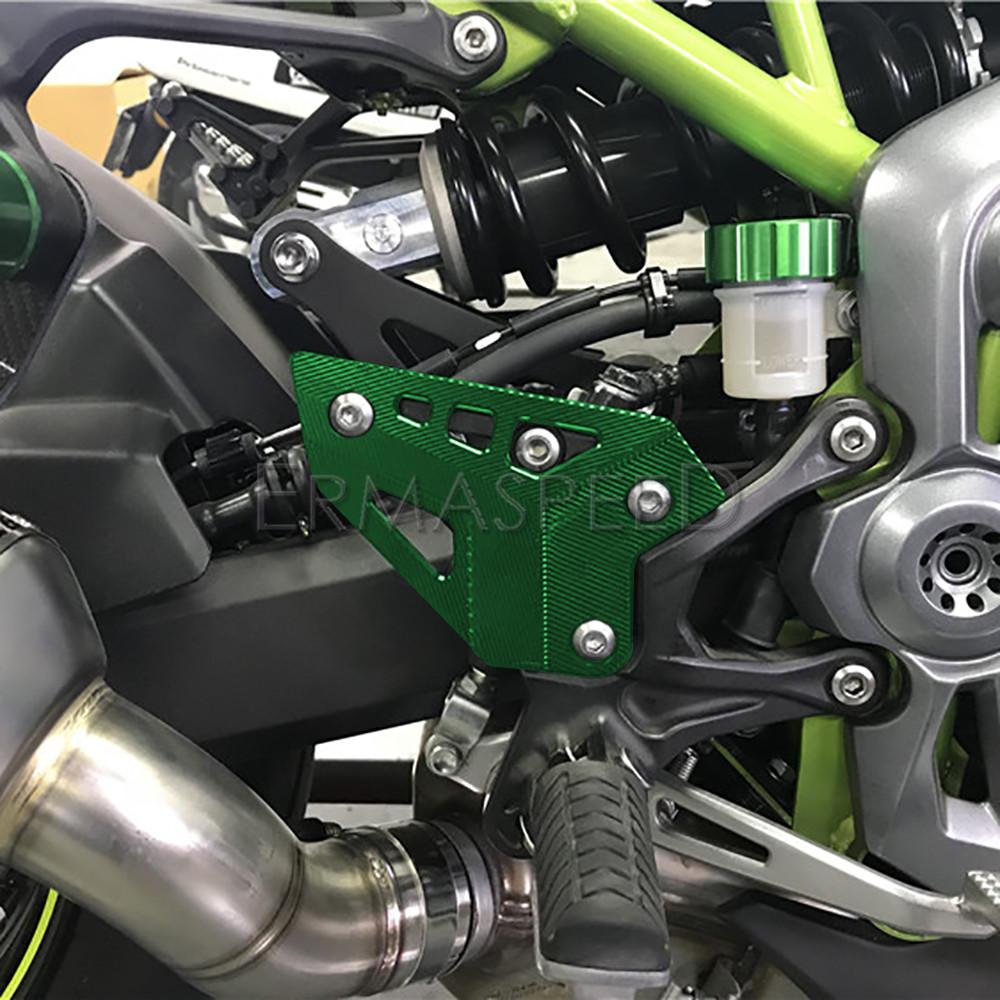 For Z900 2017 2018    Motorcycle FootPeg Footrest Rear Set Heel Plate Guard Protector Motorcycle