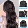 Bowknot Half Up Pferdeschwanz Haarverlängerung Klaue Clip Messy Bun Haarteil