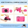 Easy Hood Camera Case for Canon Powershot G7 X Mark III Digital Soft Silicone Protective Cover with Removable Lens Cover for Canon G7XII G7X Mark II