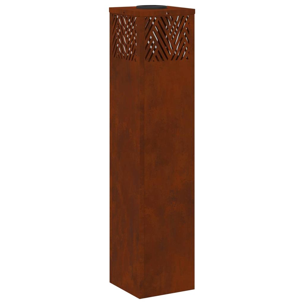 Solar LED Path Light 2 Pcs Bronze Weatherproof Steel