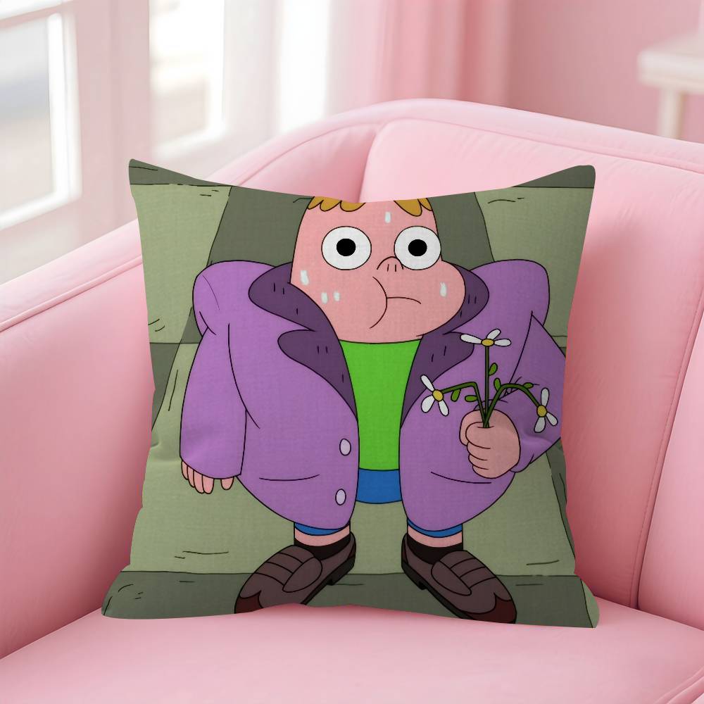 Cartoon CClarence fun Pillow Cushion Cover Pillowcase Living Room Sofa Home Decor Customized