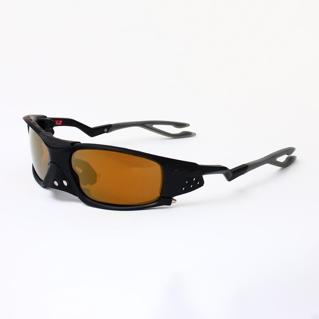 Outdoor-Sport Radfahren Polarisierte Sonnenbrille, Unisex, Retro-Stil, mit abnehmbaren Nasenpads, geeignet für Reisen und Fahren, kleiner Rahmen9529