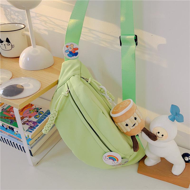 Schoolbag Oxford cloth casual bag women's summer new Korean version messenger bag fashion fanny pack niche Japanese casual breast bag