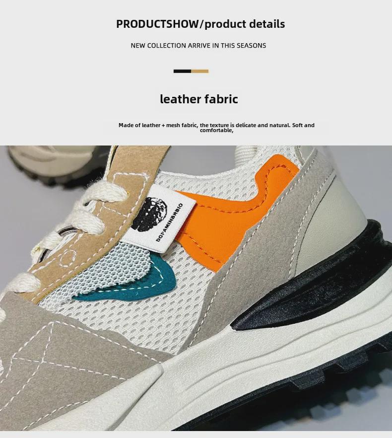 Spring 2025 Women's Round-Toed Forrest Gump Shoes: Thick-Soled, Wear-Resistant, Breathable Casual Sport Shoes (Model 6657)