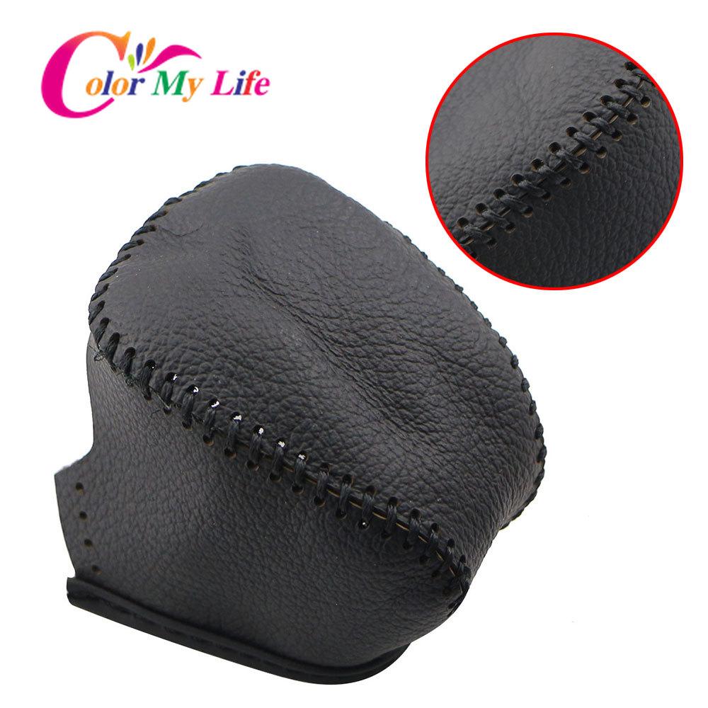 Color My Life Leather Car Gear Shift Collars for Infiniti QX50 QX70 QX80 EX FX35 37 G37 Gear Head Shift Knob Protection