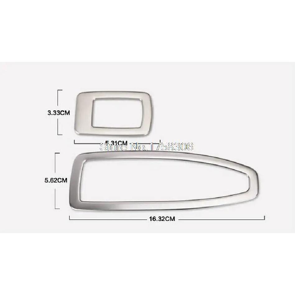 Angelguoguo Car Door Lifter Decoration Stainless Steel Stickers Fit For 2013-2015 BMW 3 Series F30 320li GT/ 1 Series 116i 118i