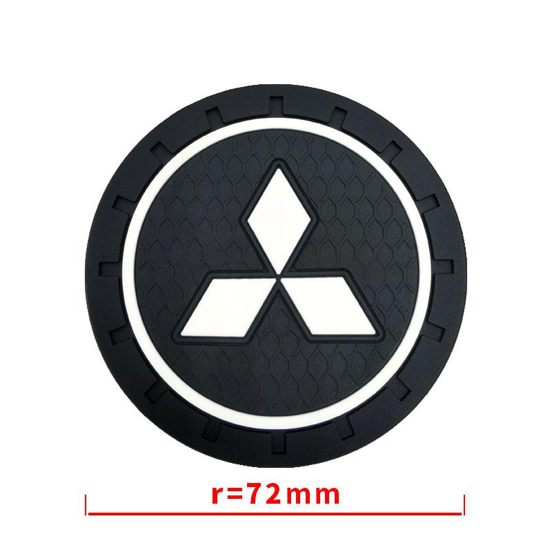 Auto Anti-Rutsch-Untersetzer Anti-Lärm Wasserbecher-Pad Polster Auto Zubehör Für Mitsubishi Outlander Lancer 10 9 ASX RALLIART Eclipse L200 Pajero