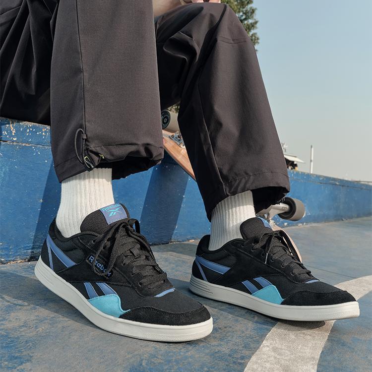 Reebok Court Advance Casual Comfortable Low-Top Sneakers Unisex Sneakers Black Blue 100201683