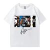 Mens Drake retro rapper character print  pure cotton shortsleeved Tshirt hiphop casual wear top Springsummer new Fashion