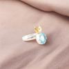 Sky Blue Topaz Gemstone 925 Sterling Silver Jewelry Handcrafted Statement Ring RR-58-6