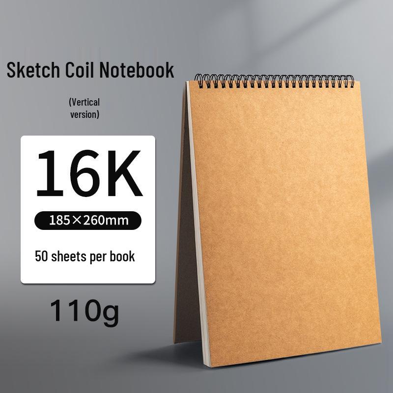 Dětský kroužkový skicák A4: Silné prázdné stránky pro kreslení a umění