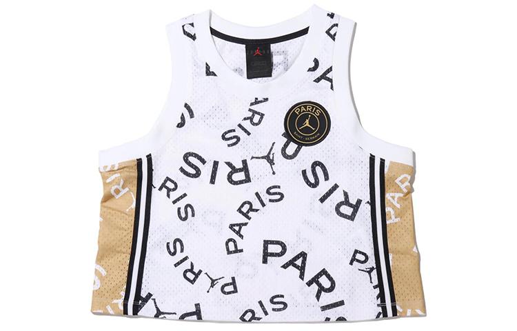 Jordan Tank Tops Women s White Crew Neck Moderate Other CU5708-100 L