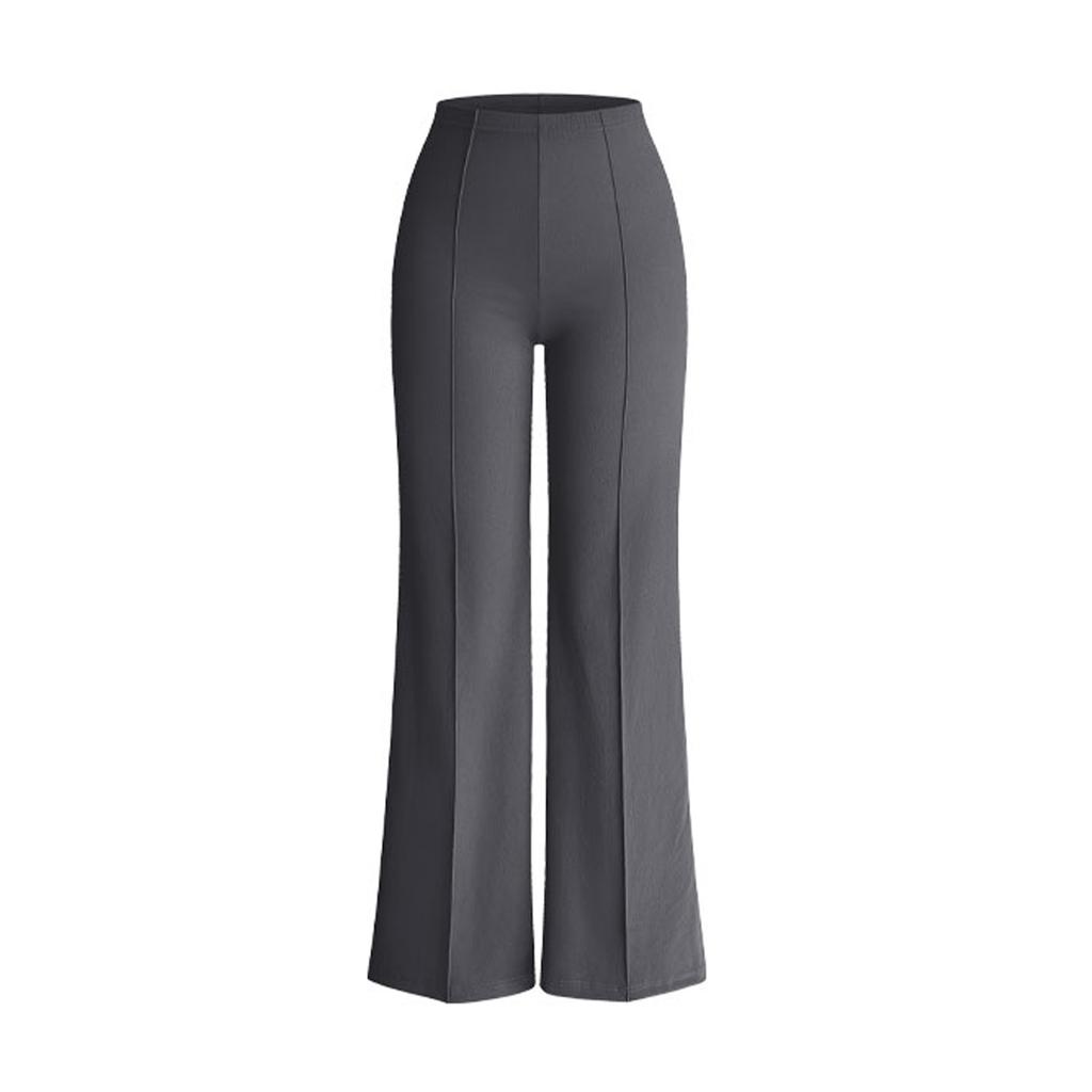 Women's High Waisted Loose Casual Wide Leg Straight Trousers