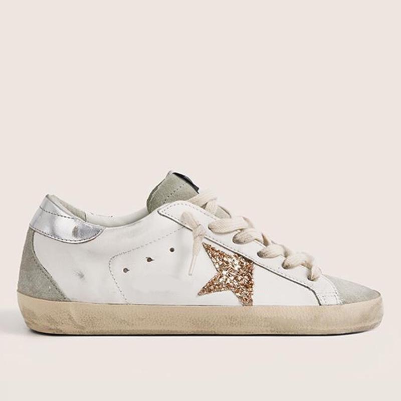 Leather Small Dirty Shoes Men's and Women's Star Shoes Dirty Shoes Casual Versatile Fashion Board Shoes White Shoes