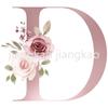 Personalized Mug Floral Initial Name Cup Custom Name Tea Coffee Hot Chocolate Mugs Bride Bridesmaid Mothers Day Gifts for Her