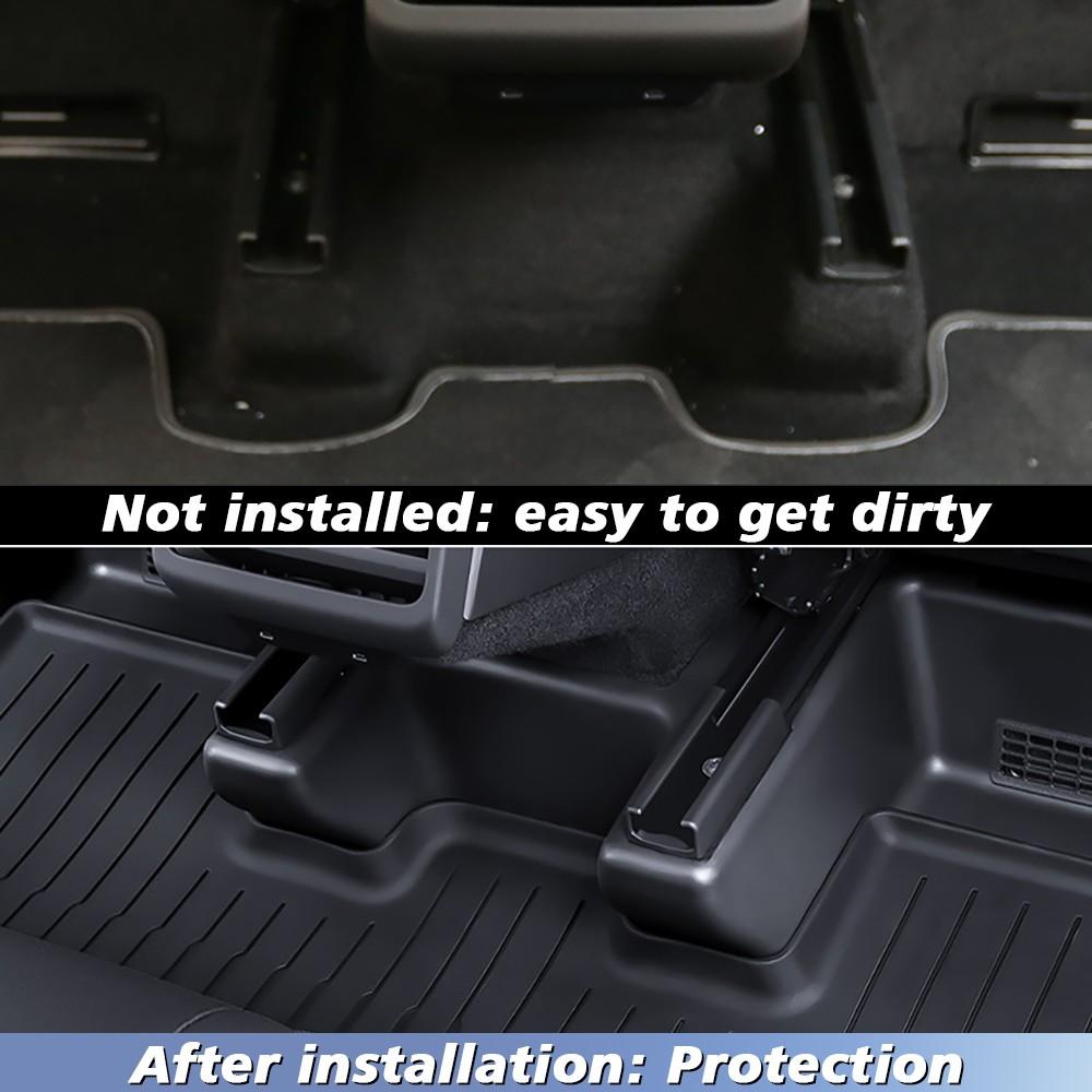 For Tesla New Model Y Juniper 2025 Launch TPE Underseat Protector Center Console Side and 2nd Row Kick Cover Air Vent