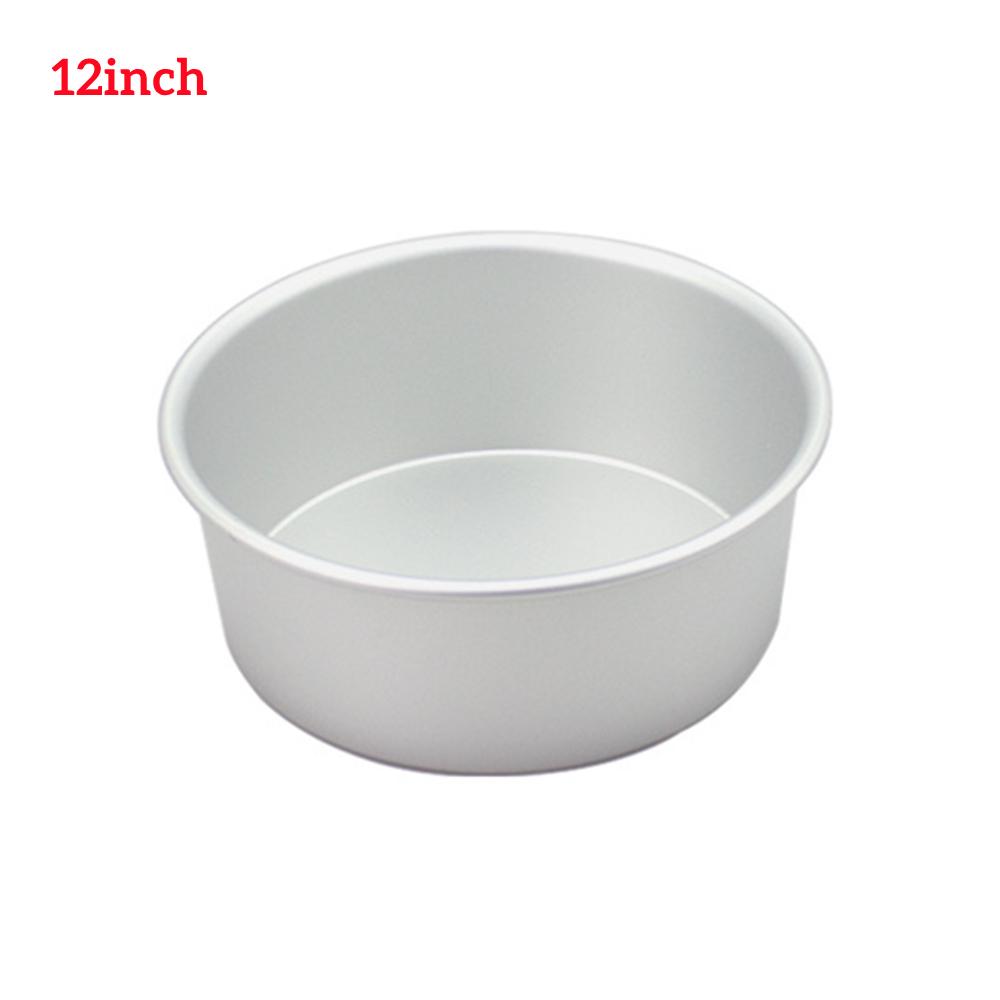 4/6/8/10/12inch Fixed Base Round Cake Pan Aluminum DIY Cakes Pastry Mould Cheesecake Mould Nonstick Cake Tin Kitchen Tools
