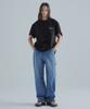 Peulaentigseobiseu Rugged Wide Denim Pants - Blue