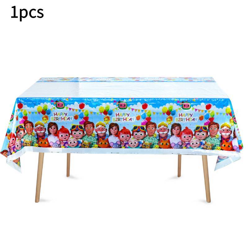 Theme Cartoon Birthday Party Supplies Set With Paper Napkins Cups