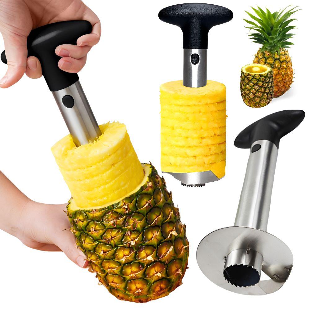 1pc Pineapple Corer and Slicer Tool Heavy‑Duty Stainless Steel Fruit Peeler Cutter for Quick Ring Slices YMY7